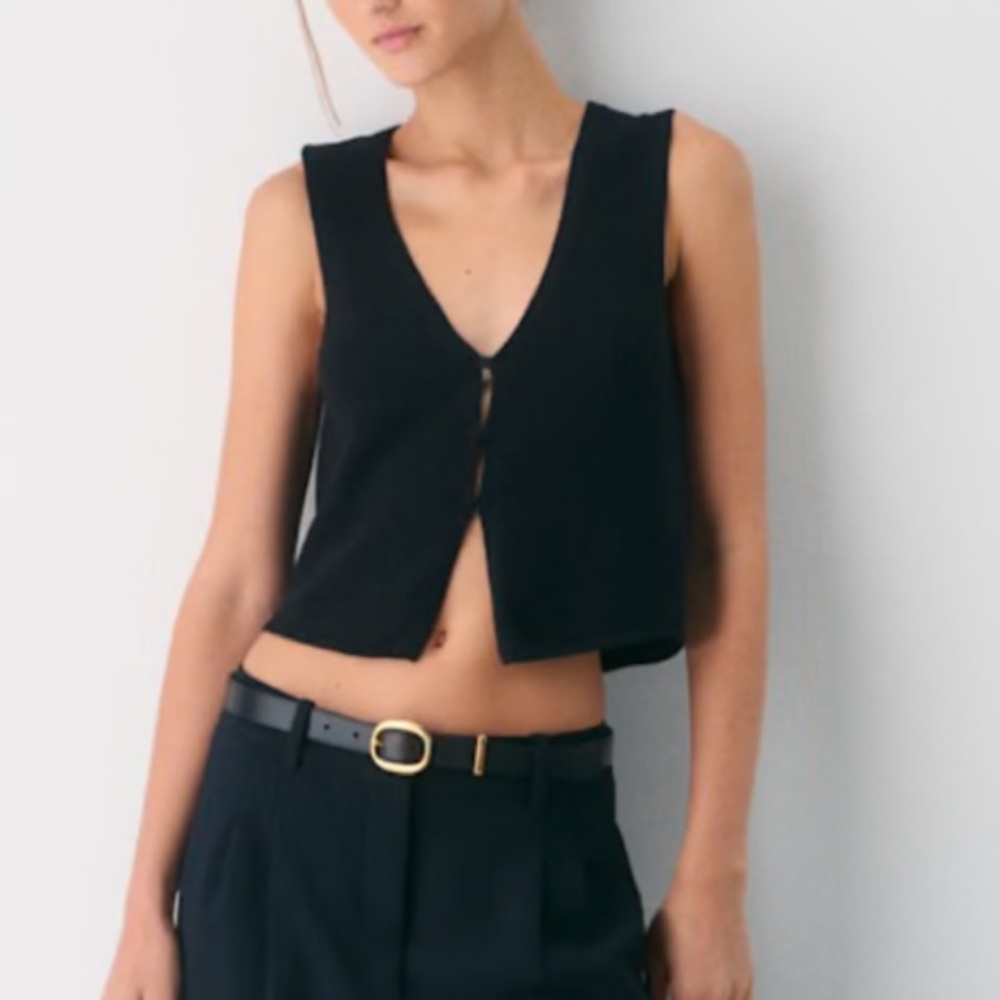 Wilfred Black Basque Sweater Vest